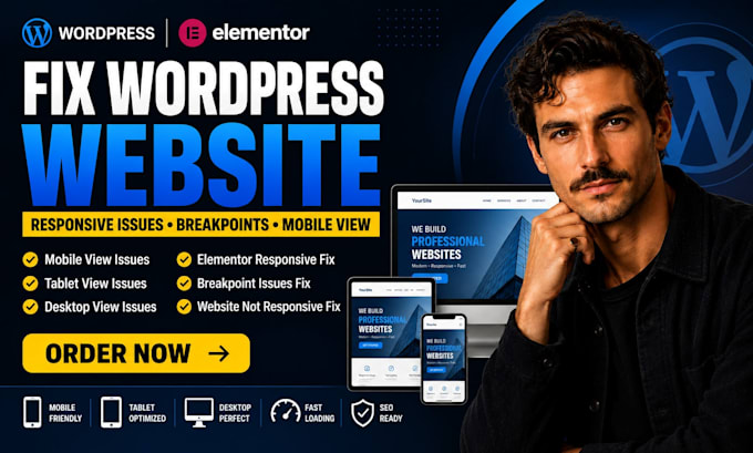 fix your elementor mobile responsive issues fix wordpress breakpoints issues