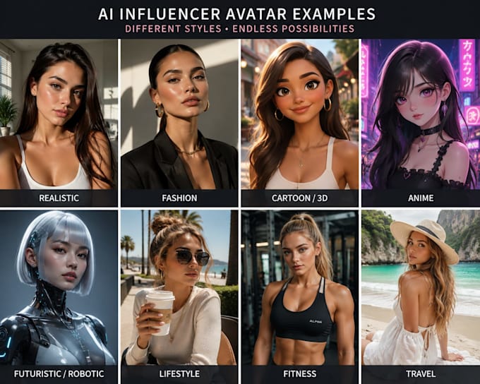 create a custom realistic ai avatar or character