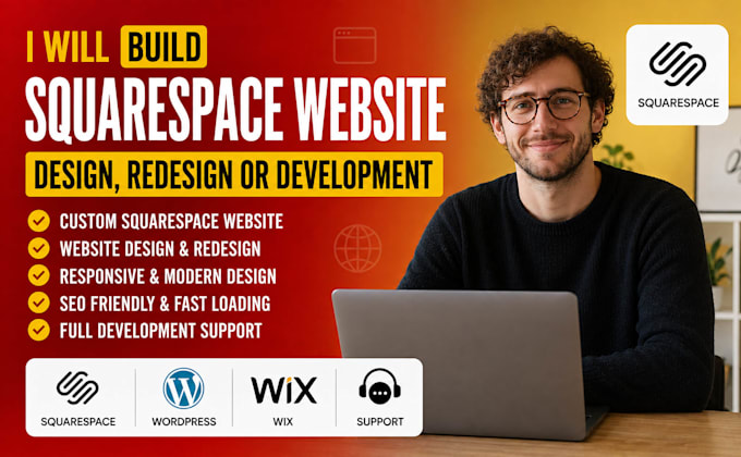 build squarespace website redesign design squaresapace website development