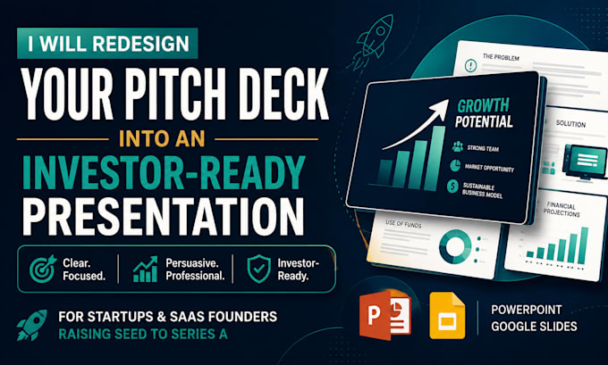 redesign your pitch deck into an investor ready presentation
