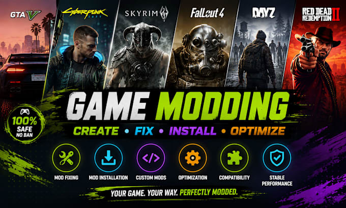 create fix gta 5 cyberpunk 2077 skyrim fallout 4 mods rdr 2jwe dayz mod xbox