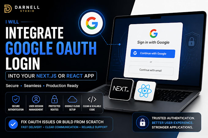 integrate google oauth login into your nextjs or react app