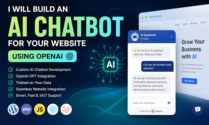 build an ai chatbot for your website using openai