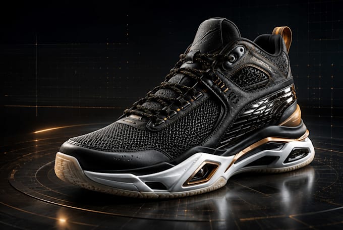 create 3d shoe model, render and tech pack