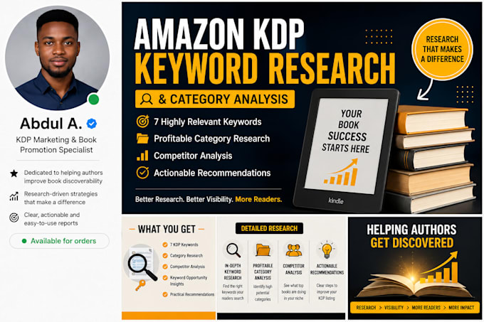 research for amazon KDP keywords and categories for your book