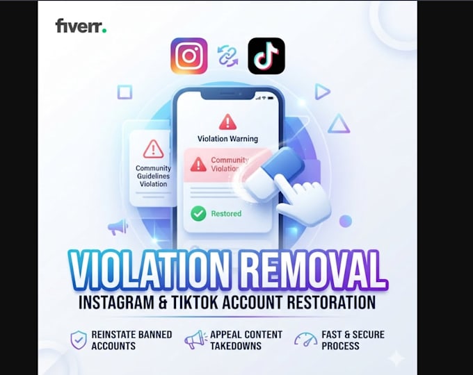 report and remove violation content from google, tiktok, instagram and fb