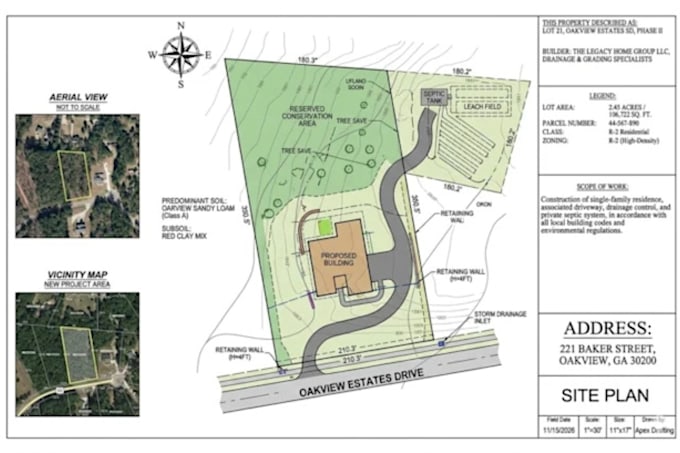 create detailed 2d site plans plot plans property maps and permit drawings