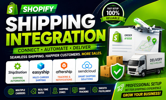 set up shipstation easyship and sendcloud shipping integration on shopify