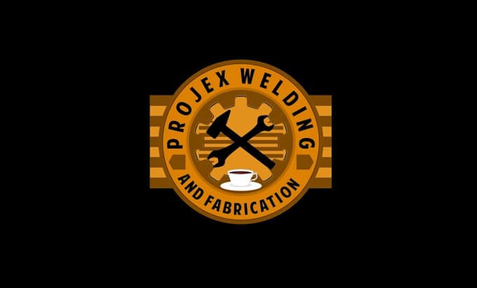 design project welding and fabrication cafe logo