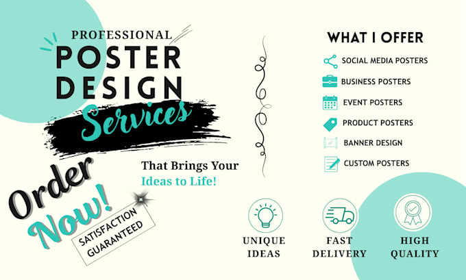 design all types of posters in canva