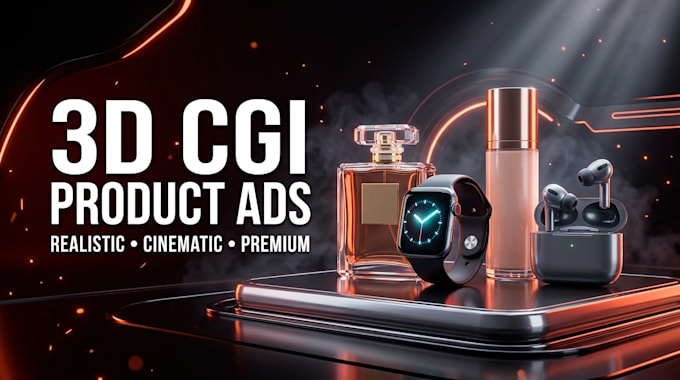 create realistic 3d cgi commercials for your product