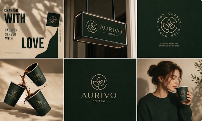 coffee shop branding and logo design