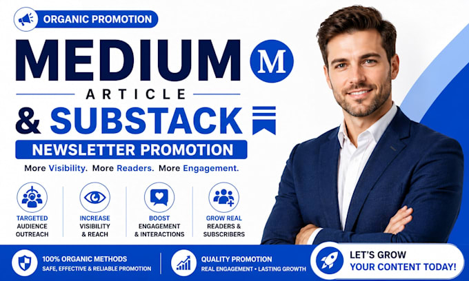 boost your medium article with organic promotion and audience growth