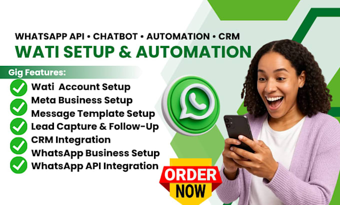 setup wati whatsapp API whatsapp marketing automation whatsapp bulk messages