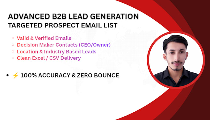 do targeted b2b lead generation, prospect email list building, and web research