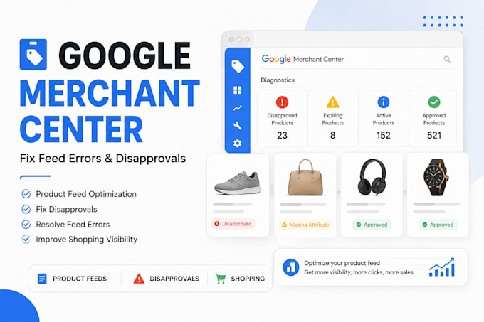 fix and optimize google merchant center product feed errors
