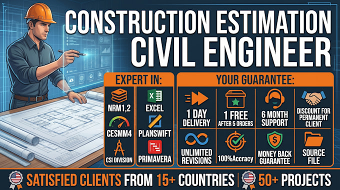 be your quantity surveyor for construction cost estimation