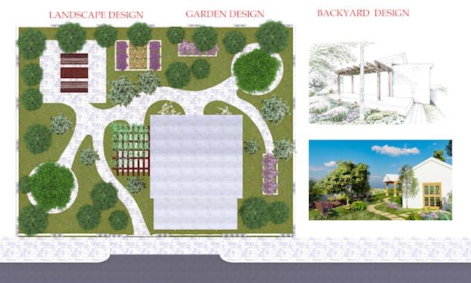 create backyard landscape design, garden design, patio as a landscape architect