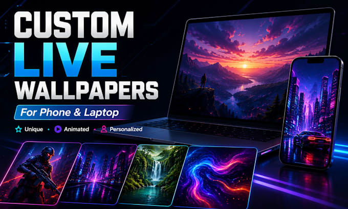 create custom live wallpapers for your phone and laptops