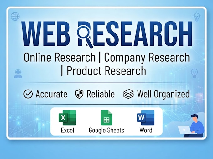 do professional web research and online research