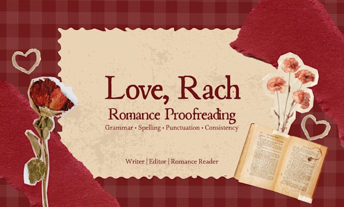 proofread your romance novel for grammar, spelling and punctuation