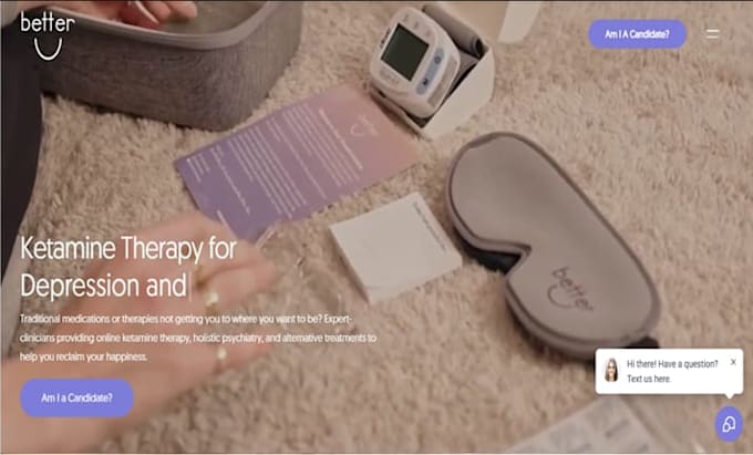 design wix ketamine therapy website ketamine depression clinic website