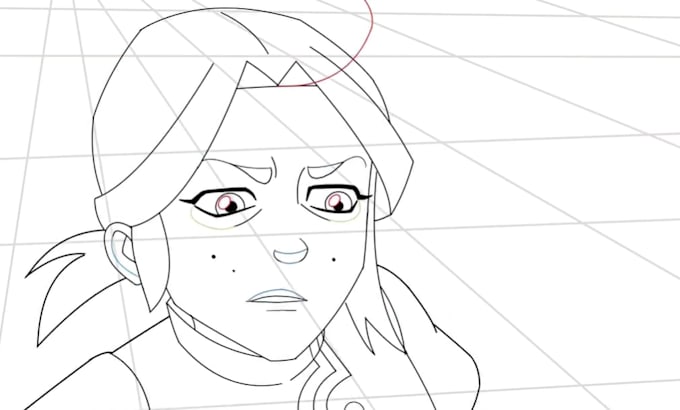 create 2d line art animation frame by frame hand drawn animation line art