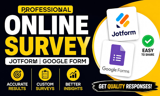 create jotform online survey and google form survey questionnaire