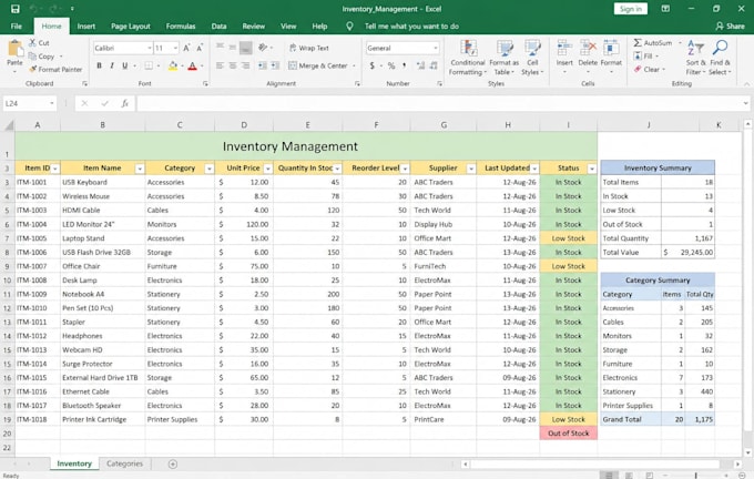 clean, format and organize your excel data professionally