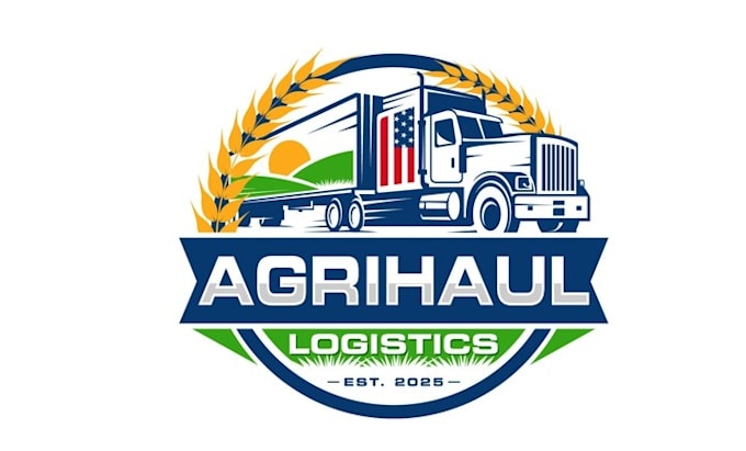 design custom agriculture haul logistics logo