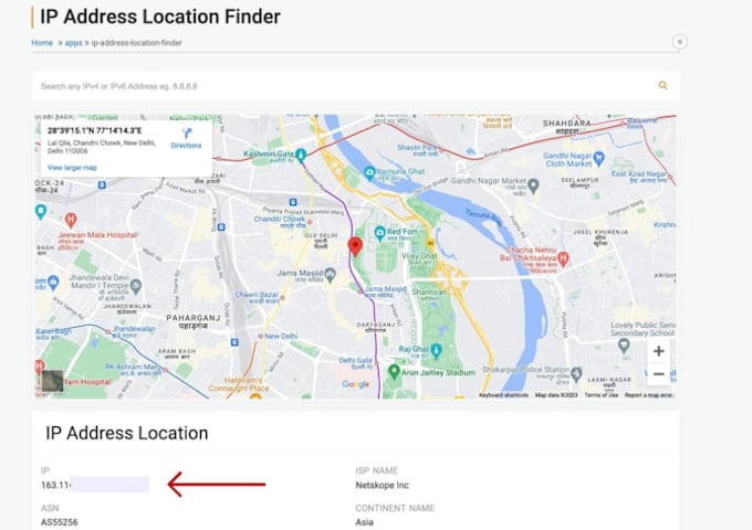 locate an IP address and location details using e mail or phone number