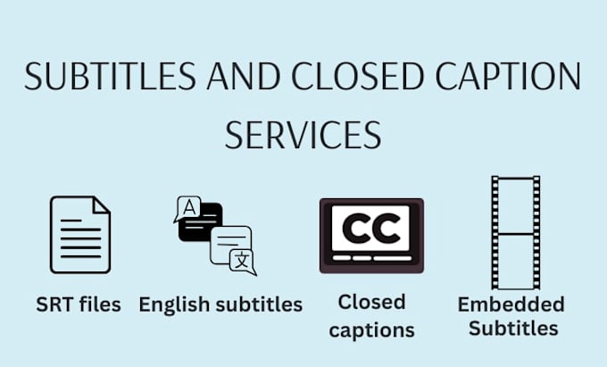 add subtitles, captions and srt files