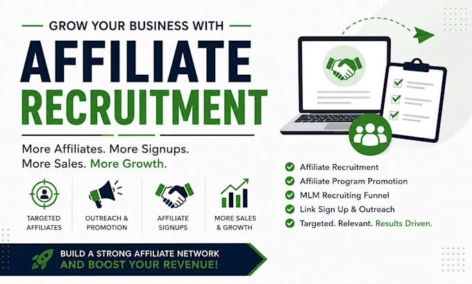 do affiliate recruitment, affiliate program, MLM recruiting funnel, link sign up