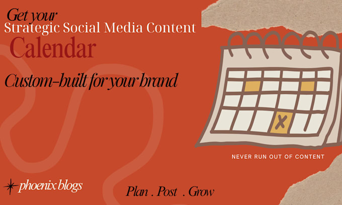 create a 30 day social media content calendar