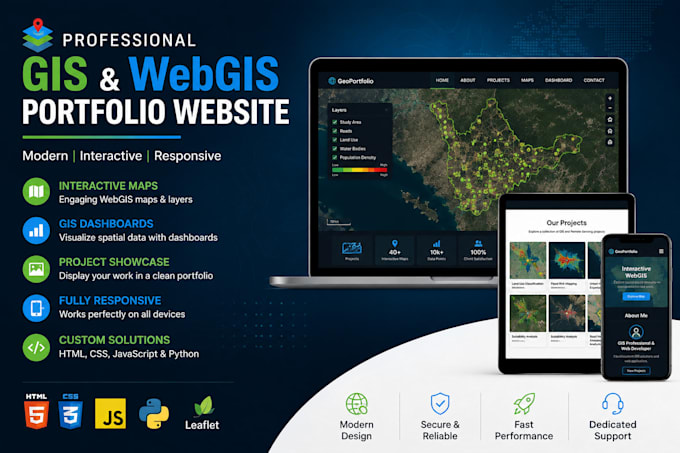 build a professional gis and webgis portfolio website