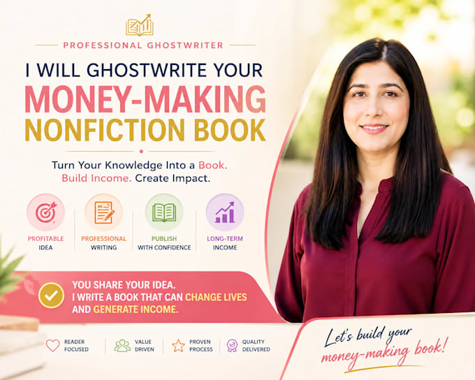 ghostwrite your money making nonfiction book