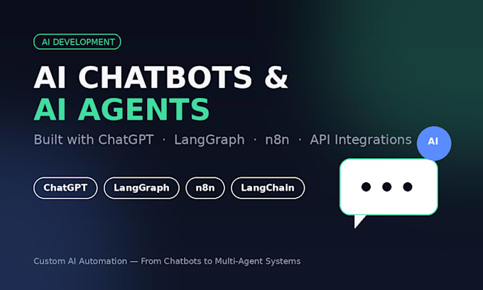 build ai chatbots and ai agents with gpt, langgraph and n8n