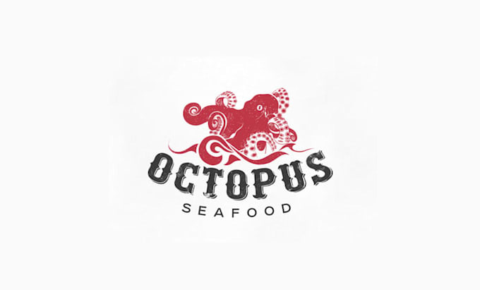 design artwork classic seafood brand logo