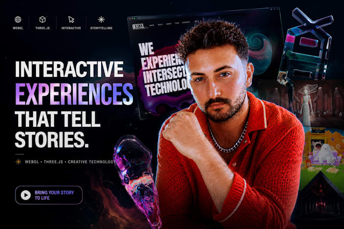 design a unique interactive website or digital experience