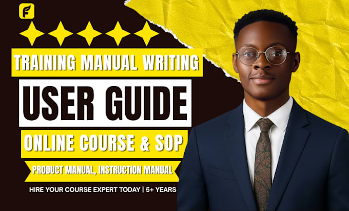 create instruction manual, training course manual, product manual and handbook