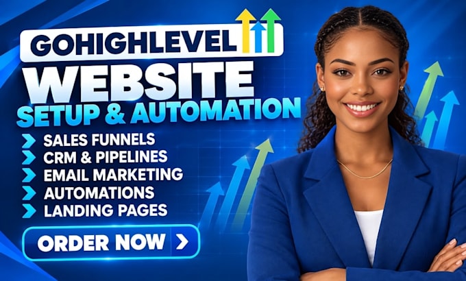 build automated sales funnels, workflows, ghl websites and CRM systems