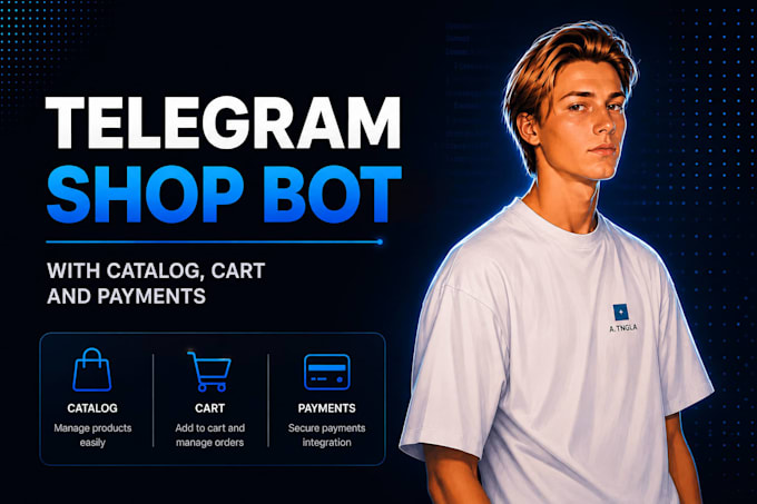 create a telegram shop bot with catalog, cart and payments
