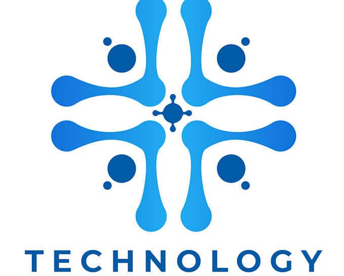 design a futuristic technology and IT logo