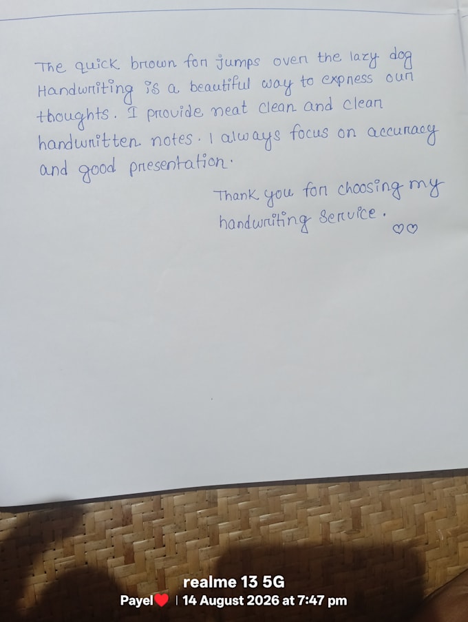 do neat and beautiful handwriting