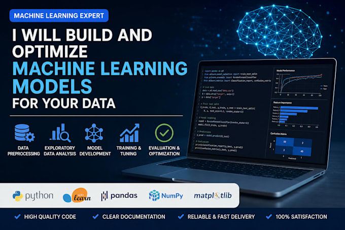 build and optimize machine learning models for your data