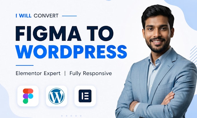 convert figma to elementor or figma to wordpress website developer