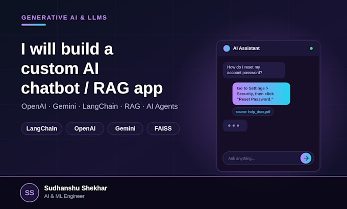 build a generative ai chatbot using openai, gemini, or langchain