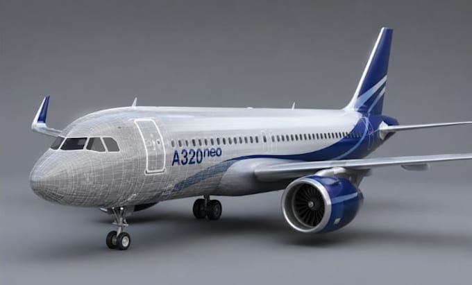build 3d airplane model , 3d aircraft design, 3d aviation model