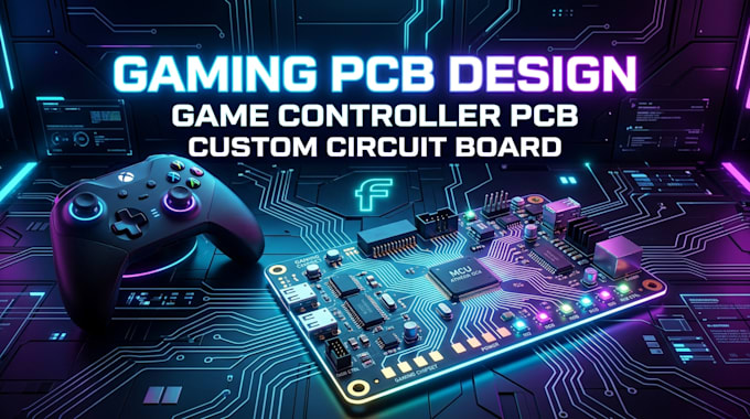 design gaming pcb, game controller pcb and custom circuit board