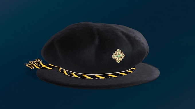 create 3d cap and hat models for three js  gbl configurators